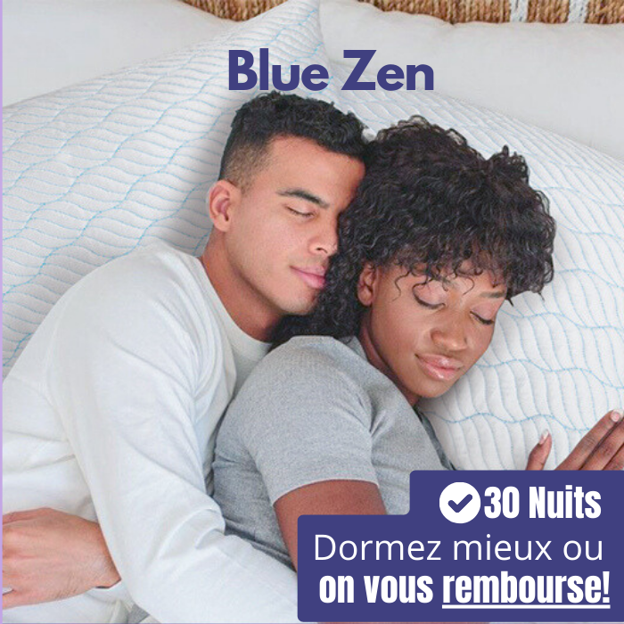 Oreiller Blue Zen  L'oreiller infusé à la lavande pour mieux dormir